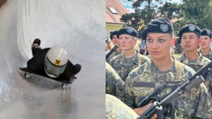 Den Schlitten hat Sarah Baumgartner derzeit gegen die Waffe getauscht: Die Salzburgerin ist ...