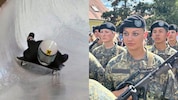 Den Schlitten hat Sarah Baumgartner derzeit gegen die Waffe getauscht: Die Salzburgerin ist ...