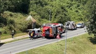 In der Nähe der Schleppekurve in Klagenfurt war es zu dem Unfall gekommen. Die beiden Verletzten ...