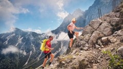 Zwei Uni-Rektoren im Stinzlsteig mitten in den Karawanken