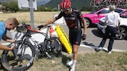 Marco Haller hatte bei seinem Sturz auf Etappe 19 Glück im Unglück.