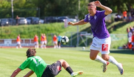 Simon Pirkl debütierte im ÖFB Cup für Austria Salzburg.