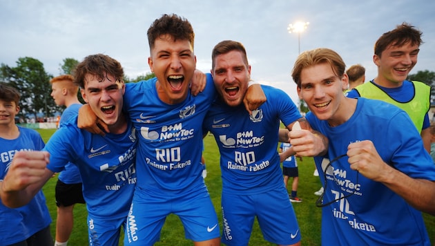 Die Leitha-Boys wollen auch heute gegen die WSG Tirol wieder jubeln.