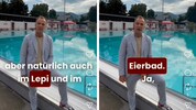Das AYA-Bad wurde dank KI in den Untertiteln zum „Eierbad“.