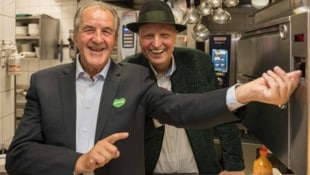 Johann Lafer mit Josef Sorger – die beiden waren zur gleichen Zeit Lehrlinge.