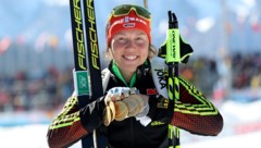 Die vor einem Jahr tödlich verunglückte Laura Dahlmeier während ihrer Zeit als ...