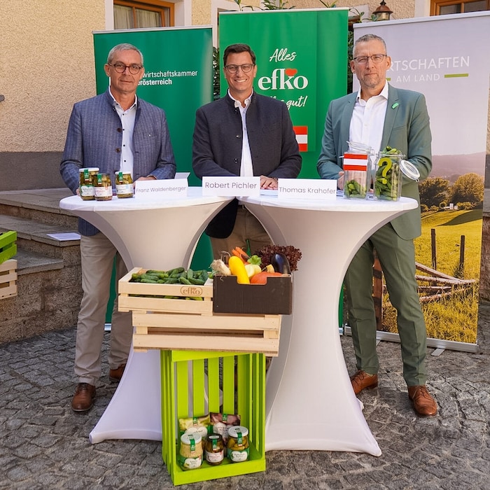 Franz Waldenberger (Präsident der Landwirtschaftskammer OÖ), Robert Pichler (Wirtschaften am ...