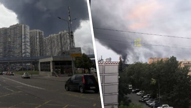 Diese Bilder erreichen uns derzeit aus der Region Moskau.
