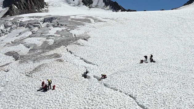 Am Dienstag sorgte der Spaltensturz auf der Wildspitze für einen Einsatz.
