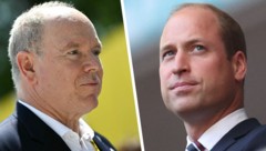 Gemeinsames Zeichen der Anteilnahme: Prinz William und Fürst Albert II. von Monaco haben sich ...