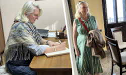 Die ehemalige Außenministerin muss in Russland offenbar viel wegstecken.