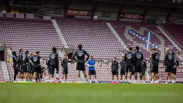 Sturm muss am Dienstag im Tynecastle Park bestehen.