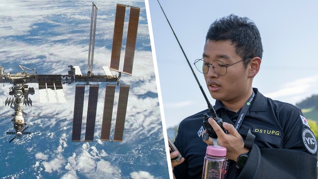 Die Internationale Raumstation ISS im Visier: Vom Pongau aus funken die Amateure (im Bild: ...