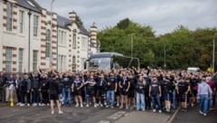 Die Sturm-Fans marschierten durch Schottlands Hauptstadt.
