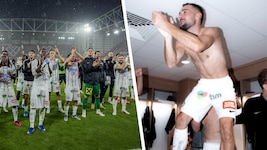 Sturm Graz feierte nach der Partie mit den Fans und in der Kabine. 