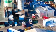 Bereits vor zwei Wochen war die Feuerwehr im gleichen Betrieb im Einsatz.