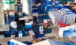 Bereits vor zwei Wochen war die Feuerwehr im gleichen Betrieb im Einsatz.