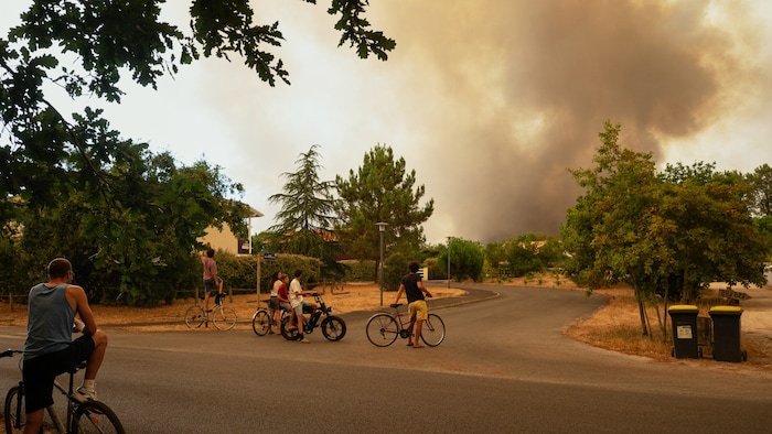 Der Feuersturm ist zum ersten Mal in Frankreich aufgetreten.