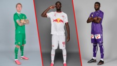 Tonni Adamsen (links), Kevin Boma (mitte) und Ibrahim Buhari spielen erstmals in der Bundesliga.