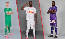 Tonni Adamsen (links), Kevin Boma (mitte) und Ibrahim Buhari spielen erstmals in der Bundesliga.
