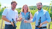 Gunther Taufratzhofer (re.) mit Bruder Michael und Mitarbeiterin Lucia Preissl