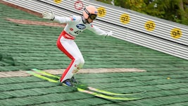 Jan Hörl gewann 2025 das GP-Springen in Hinzenbach.