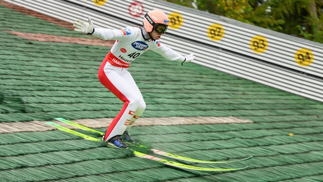 Jan Hörl gewann 2025 das GP-Springen in Hinzenbach.
