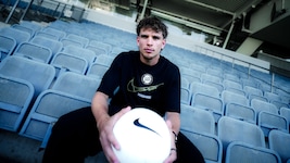 Luis Balbo beim Foto-Shooting in seiner neuen Heimat Liebenau.