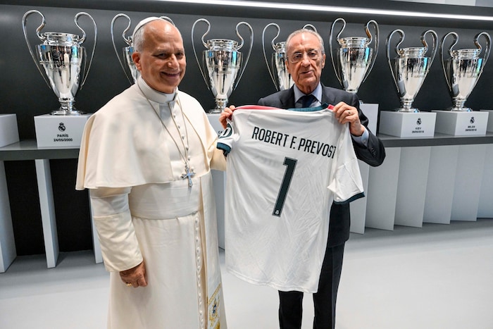 Nicht Papst Leo, aber Real-Boss Florentino Perez soll nach Klagenfurt kommen.