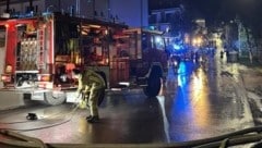 Die Feuerwehr Sölden war im Unwettereinsatz.