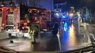 Die Feuerwehr Sölden war im Unwettereinsatz.