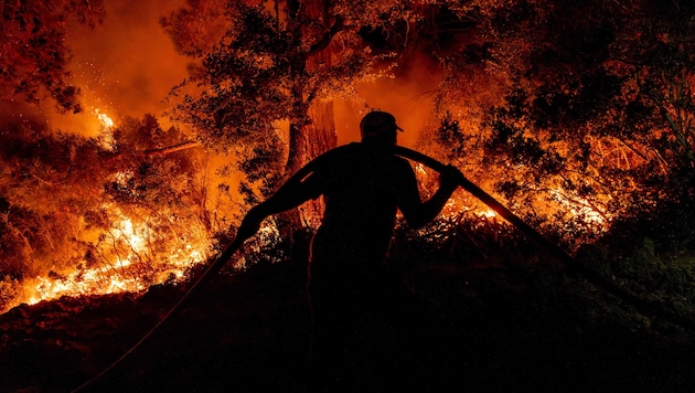 In der Türkei kämpft die Feuerwehr an mehreren Orten gegen das Feuer.