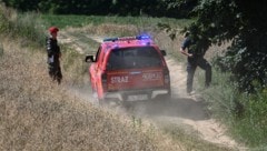 Militärpersonal am Donnerstag beim Absturzort
