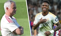 Jose Mourinho (links) hat bezüglich Vinincius Junior eine Entscheidung getroffen. 