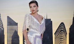 Wie ein funkelnder Luxus-Lampenschirm: Florence Pugh zog in ihrer silbernen Couture-Robe bei der ...