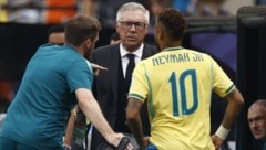 Teamchef Carlo Ancelotti wird zukünftig nicht mehr auf die Dienste von Neymar setzen ...
