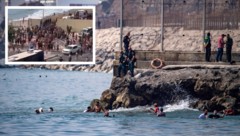 In den vergangenen Tagen sind mehr als 1500 Menschen über den Seeweg nach Ceuta gekommen.