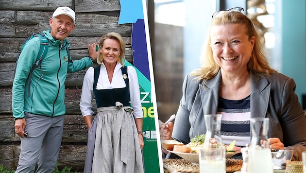 Leo Bauernberger (li. mit Alexandra Meissnitzer) hört auf, Bettina Ganghofer will Chefin am ...