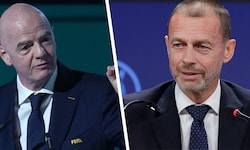 FIFA-Boss Gianni Infantino und UEFA-Boss Aleksander Ceferin