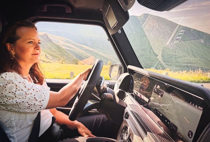Die „Bergkrone“ begleitete die Mercedes-Chefin bei ihrer ersten Fahrt über die Großglockner ...