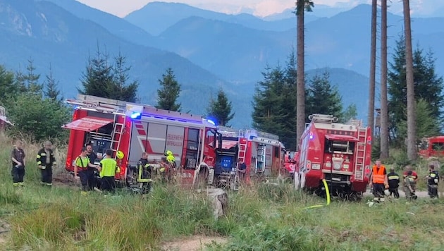 130 Feuerwehrleute standen am Donnerstag im Einsatz.