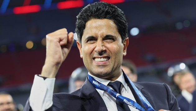 PSG-Präsident Nasser al-Khelaifi soll Infantinos Nachfolger werden.