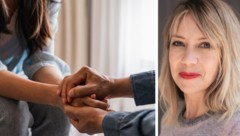 Ulrike Michels (re.), selbst an Depressionen erkrankt, hat einen Ratgeber für Angehörige ...