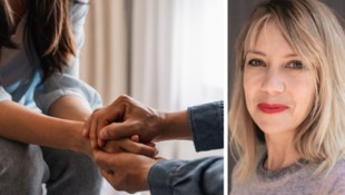 Ulrike Michels (re.), selbst an Depressionen erkrankt, hat einen Ratgeber für Angehörige ...