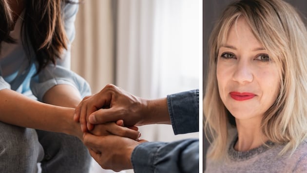 Ulrike Michels (re.), selbst an Depressionen erkrankt, hat einen Ratgeber für Angehörige ...