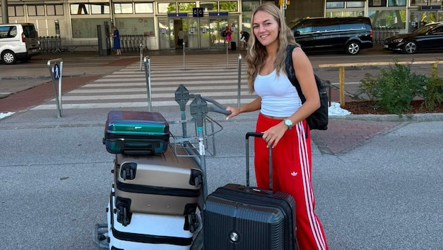 Mit vier Koffer trat Vina Crnoja (26) ihren neuen Lebensabschnitt an.