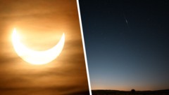 In einer einzigen Nacht können die Österreicher bei gutem Wetter eine Sonnenfinsternis und ...