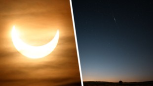 In einer einzigen Nacht können die Österreicher bei gutem Wetter eine Sonnenfinsternis und ...