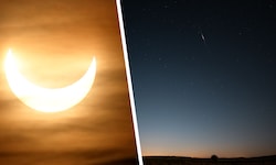 In einer einzigen Nacht können die Österreicher bei gutem Wetter eine Sonnenfinsternis und ...