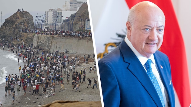 Kanzler Christian Stocker (ÖVP) hat eine klare Meinung zur Lage in Ceuta.